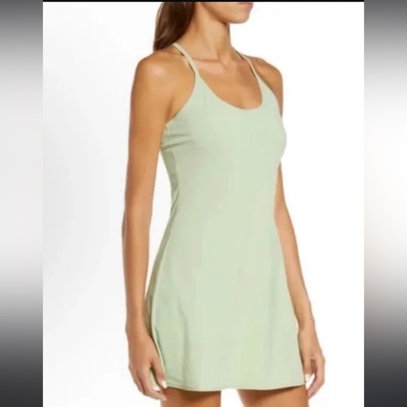 Outdoor Voices The Exercise Athletic Dress in Lime Green - Picture 3 of 5
